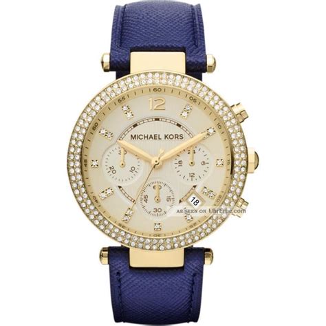 michael kors uhr blau|michael kors damenuhrn.